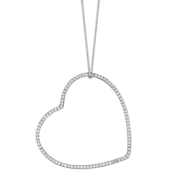 lolaandgrace Open Heart Long Pendant Necklace