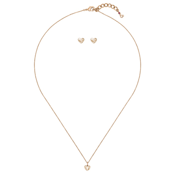 lolaandgrace Micro Heart Necklace and Earrings Set